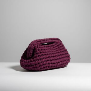 Bolso de mano burdeos